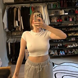 Alosoft Crop Finesse Short Sleeve